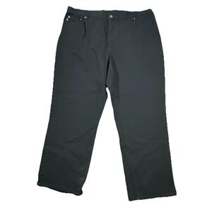 Vtg Ralph Lauren Jeans Co Black Jeans Sz 20W Women's Plus Stretch Straight Leg